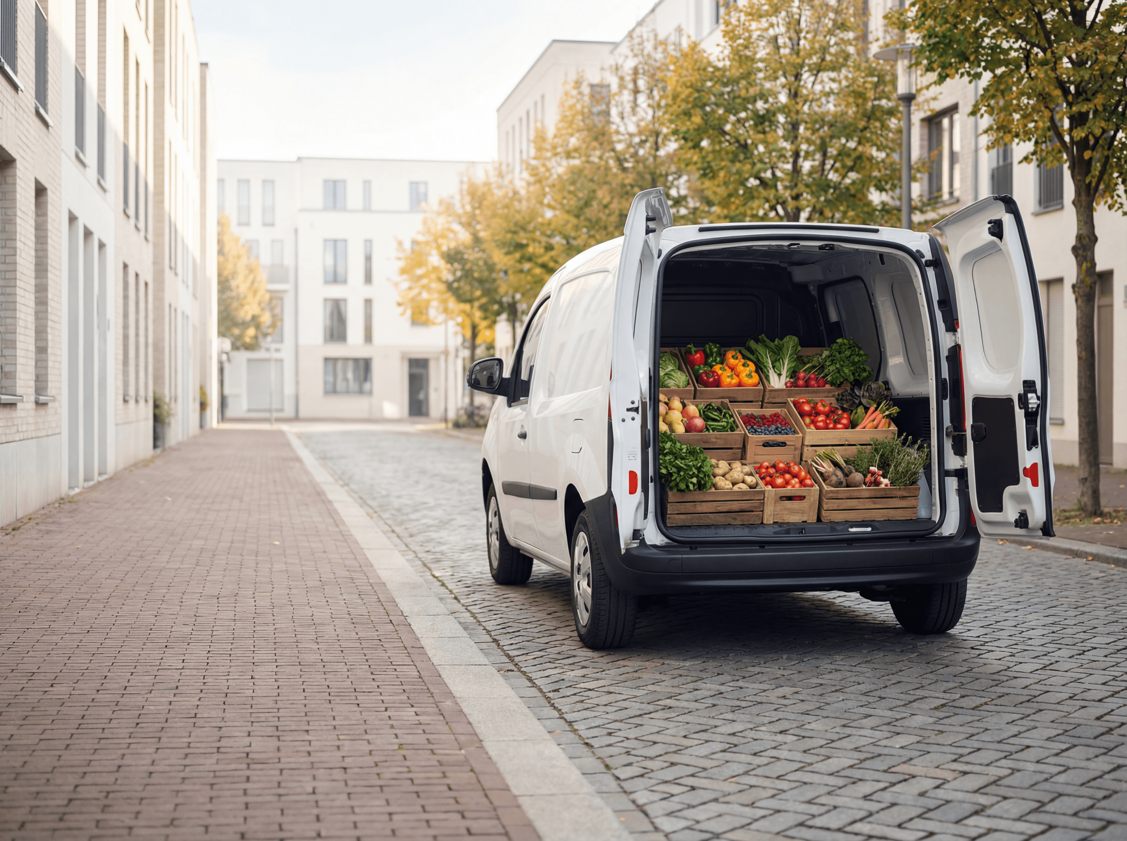 Leverans av färska frukter och grönsaker
